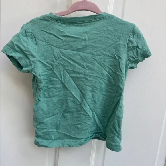 Okie Dokie 18M Girls Green Short Sleeve Tee Shirt Blouse Endless Hugs - Picture 5 of 5